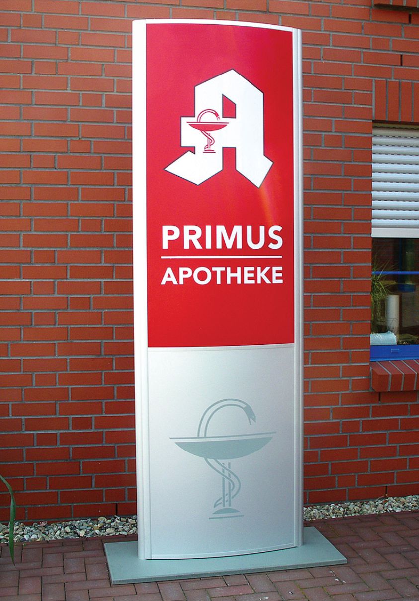 Wir liefern Pylone und Stele in Karlsruhe, Mannheim, Augsburg, Wiesbaden, Mönchengladbach